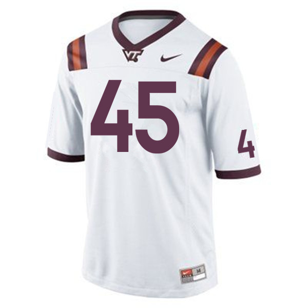 Men #45 TyJuan Garbutt Virginia Tech Hokies College Football Jerseys Sale-Maroon